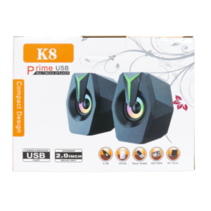 Parlantes USB RGB pc-k8